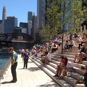 JRA Chicago Riverwalk State to LaSalle